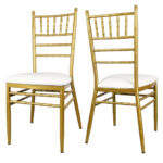 chiavari chairs with fixed cushion for rental
