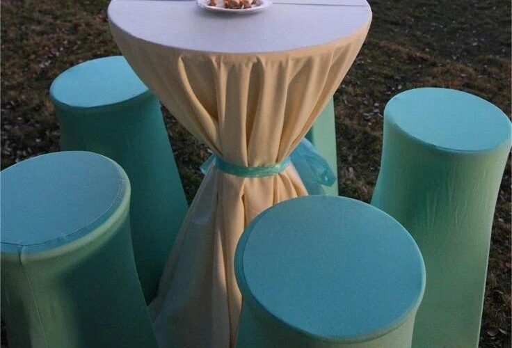 Bar Stools and Table with Cover