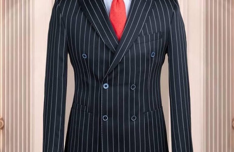 Black Double Breasted Suit